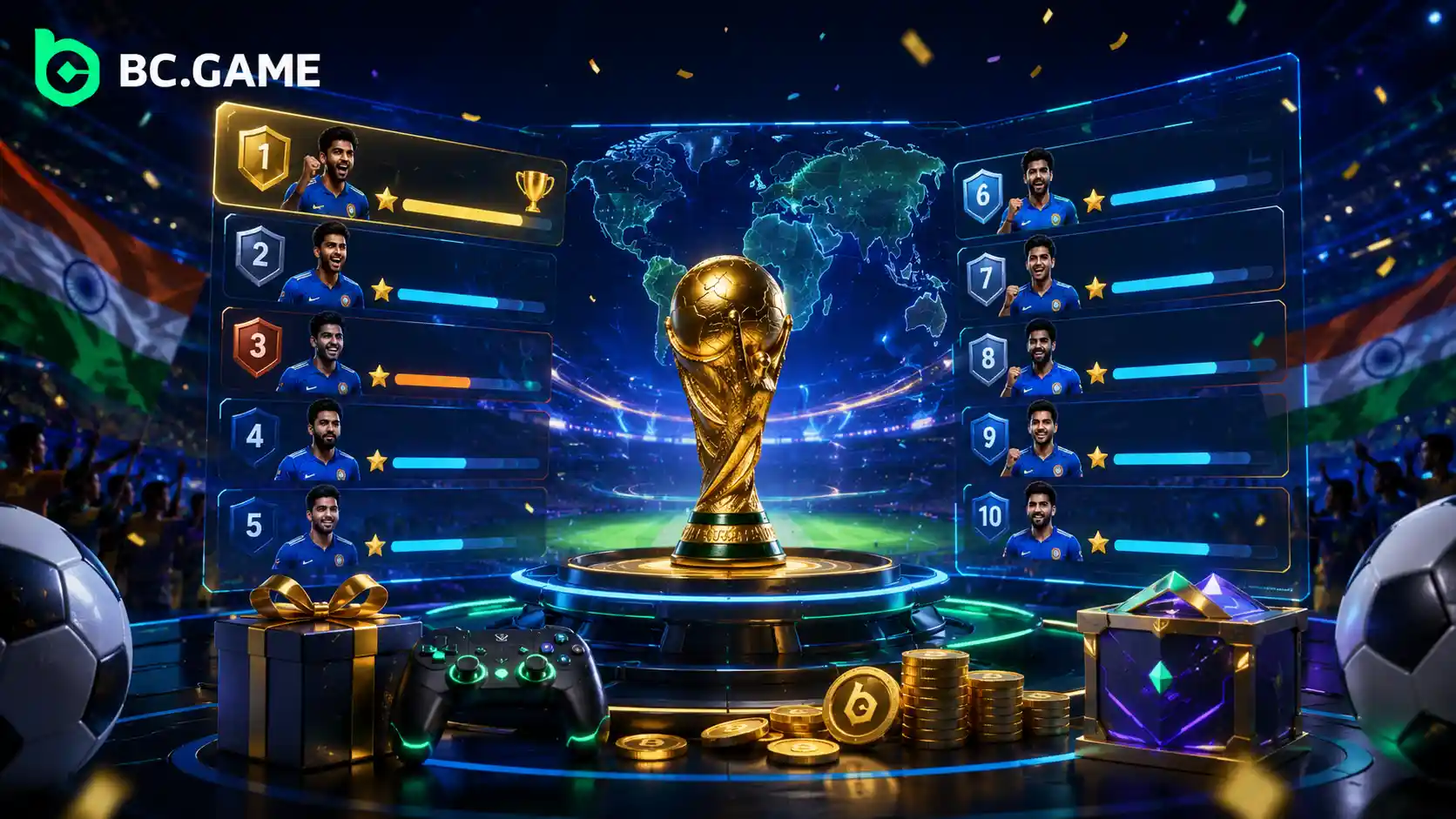 BC Game World Cup leaderboard India — how points and prizes work