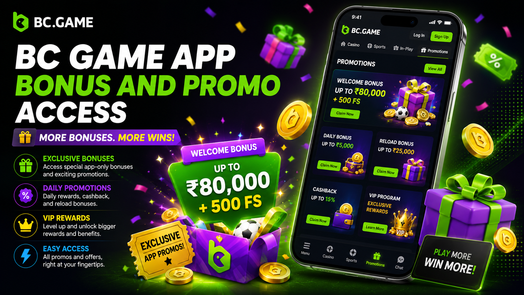 BC Game Bonuses and Promotions for Indian Players