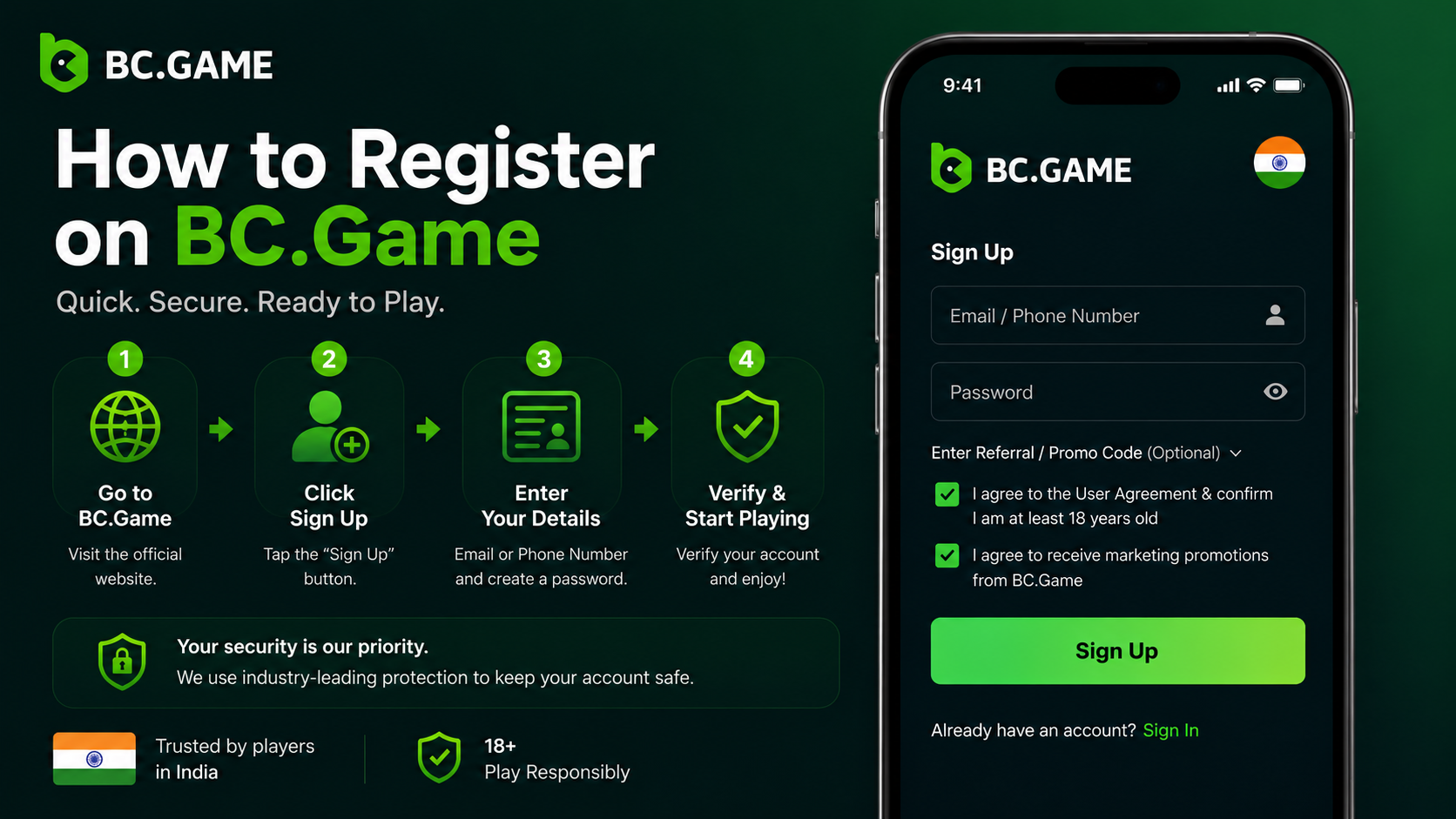 BC Game Login Registration: Sign Up Before You Log In